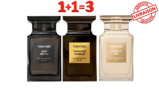 Pack TOM FORD Tobacco vanille + Oud wood et Vanilla sex offert ( 100ML)