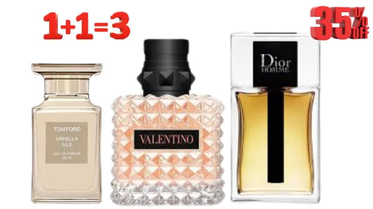 Pack de Tom Ford Vanilla Sex + Valentino Born in Roma Coral Fantasy et Dior Homme offert