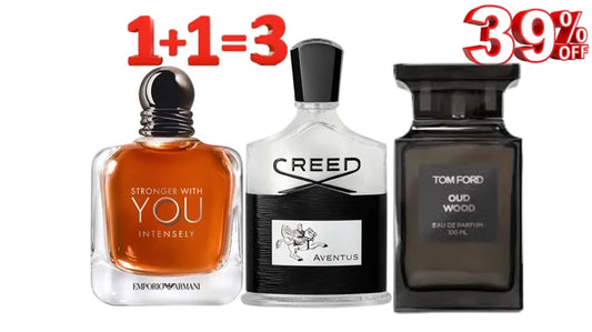 Pack Stronger With You Intensly , Creed aventus , avec Tom ford oud wood offert.